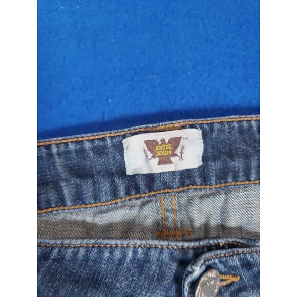 Vintage ANTIK DENIM Men's Jeans Button Fly Blue Jeans Metal studs  Size 42 - Picture 3 of 16